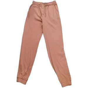 Shein Boho Paper Bag Waist Elastic Waist Tapered Leg